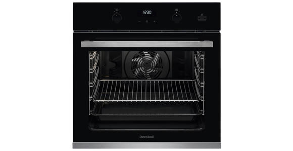 EINBAUBACKOFEN DBK65902XK  - Edelstahlfarben/Schwarz, Basics, Metall (59,4cm) - Dieter Knoll