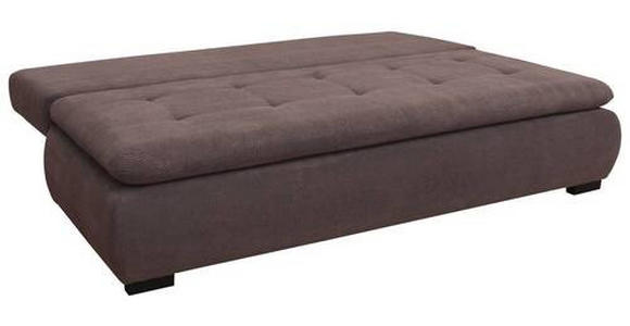 SCHLAFSOFA Webstoff, Plüsch Braun - Schwarz/Braun, KONVENTIONELL, Textil (203/72-96/98cm) - Novel
