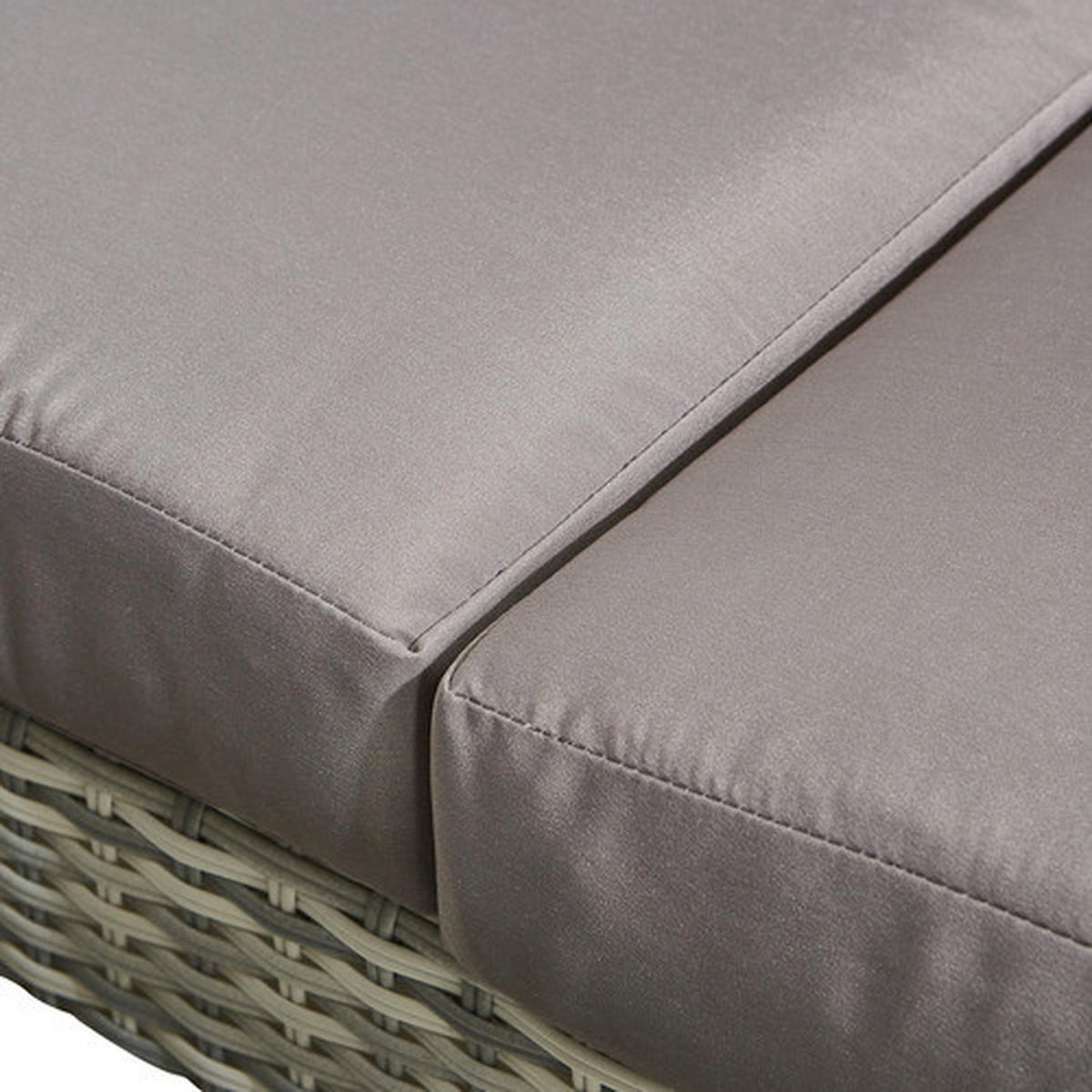 JEDÁLENSKÁ TERASOVÁ SÚPRAVA sklo, textil, kov, plast - sivá, Modern, kov/textil (177/192,5cm) - Ambia Garden