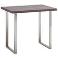 BARTISCH in Holz, Metall 140/80/95 cm   - Edelstahlfarben/Eichefarben, Design, Holz/Metall (140/80/95cm) - Novel