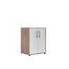AKTENSCHRANK 54/74/50 cm  - Weiß/Sonoma Eiche, MODERN, Holzwerkstoff (54/74/50cm) - MID.YOU