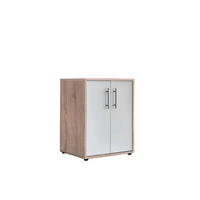 AKTENSCHRANK Weiß, Sonoma Eiche  - Weiß/Sonoma Eiche, MODERN, Holzwerkstoff (54/74/50cm) - MID.YOU