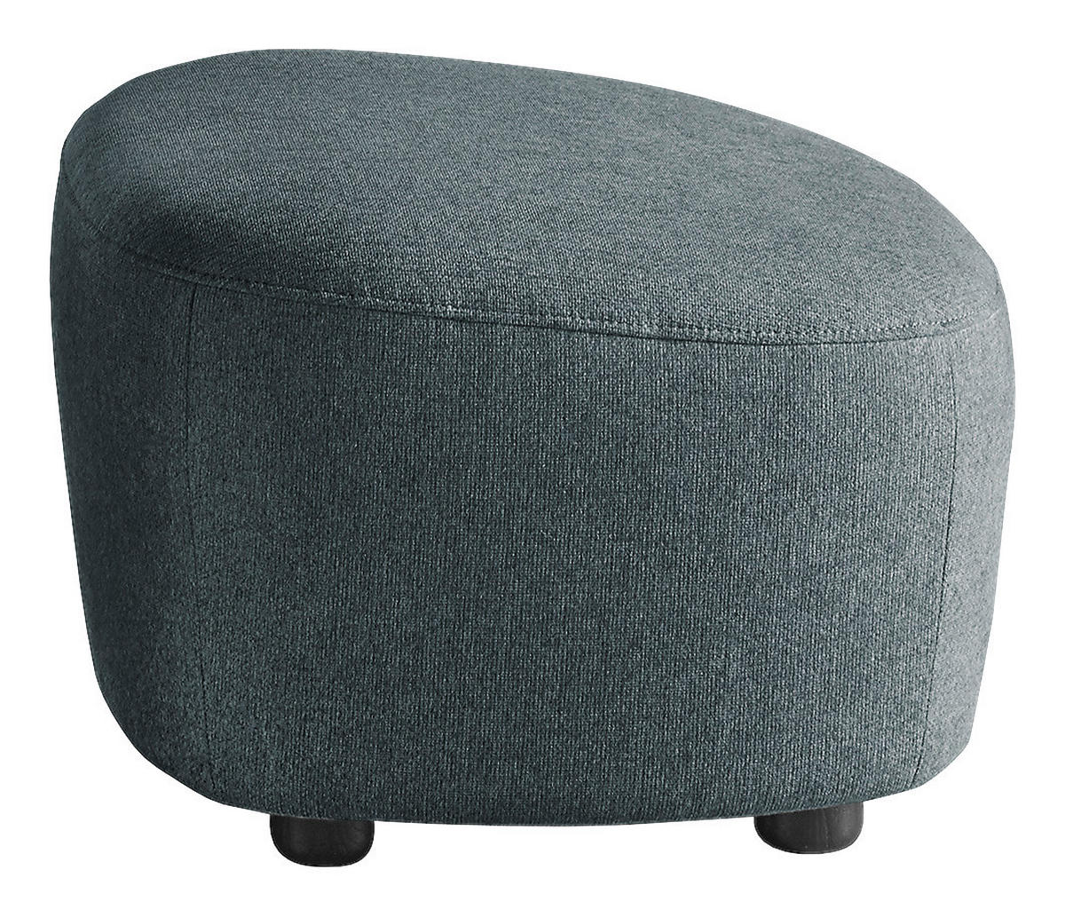 HOCKER Webstoff Blau  - Blau/Schwarz, Design, Kunststoff/Textil (54/41/57cm) - SetOne by Musterring