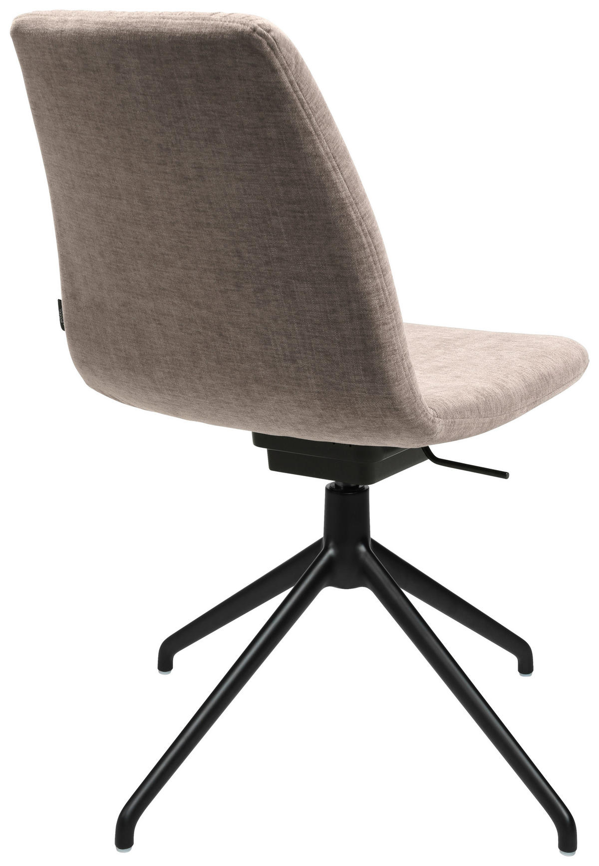STUHL  in Stahl Flachgewebe  - Ecru, Design, Textil/Metall (46/85-88/55cm) - Johann Jakob