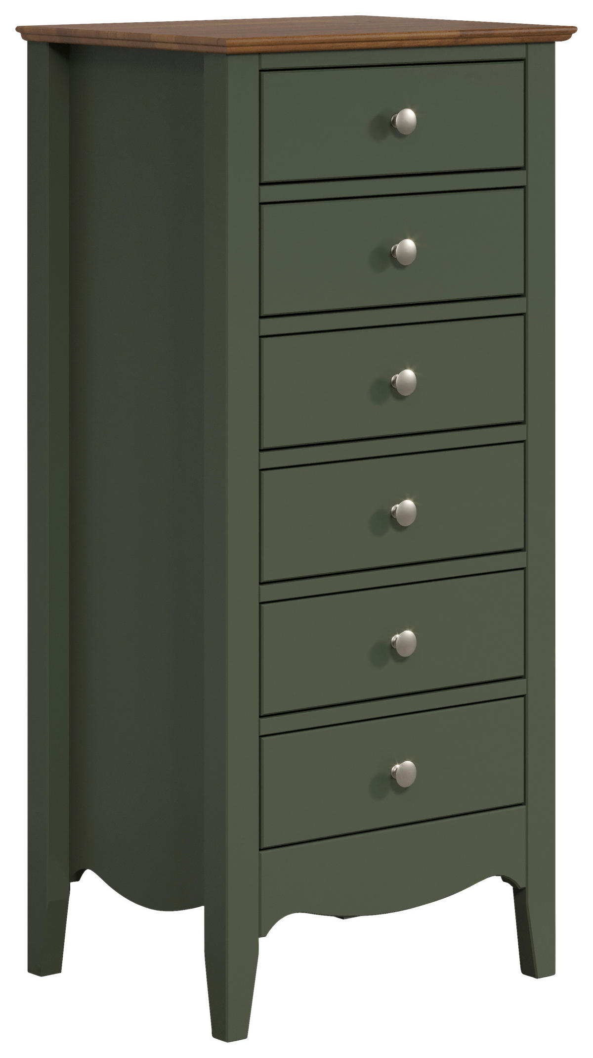 KOMMODE  in 50/110/42 cm  - Dunkelgrün/Dunkelbraun, LIFESTYLE, Holz/Holzwerkstoff (50/110/42cm)