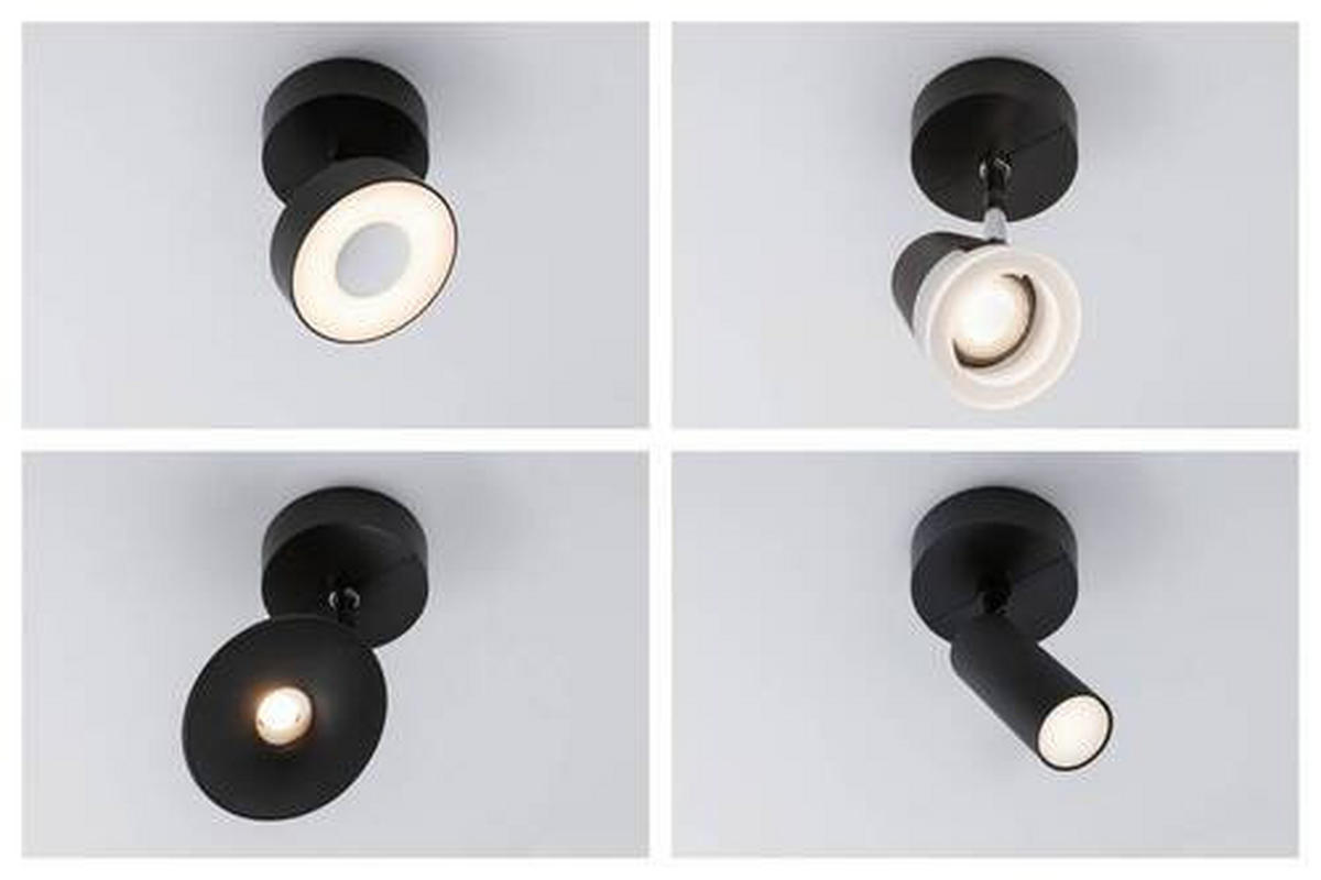 SCHIENENSYSTEM-STRAHLER 10/3,55 cm   - Schwarz, Basics, Kunststoff (10/3,55cm) - Paulmann