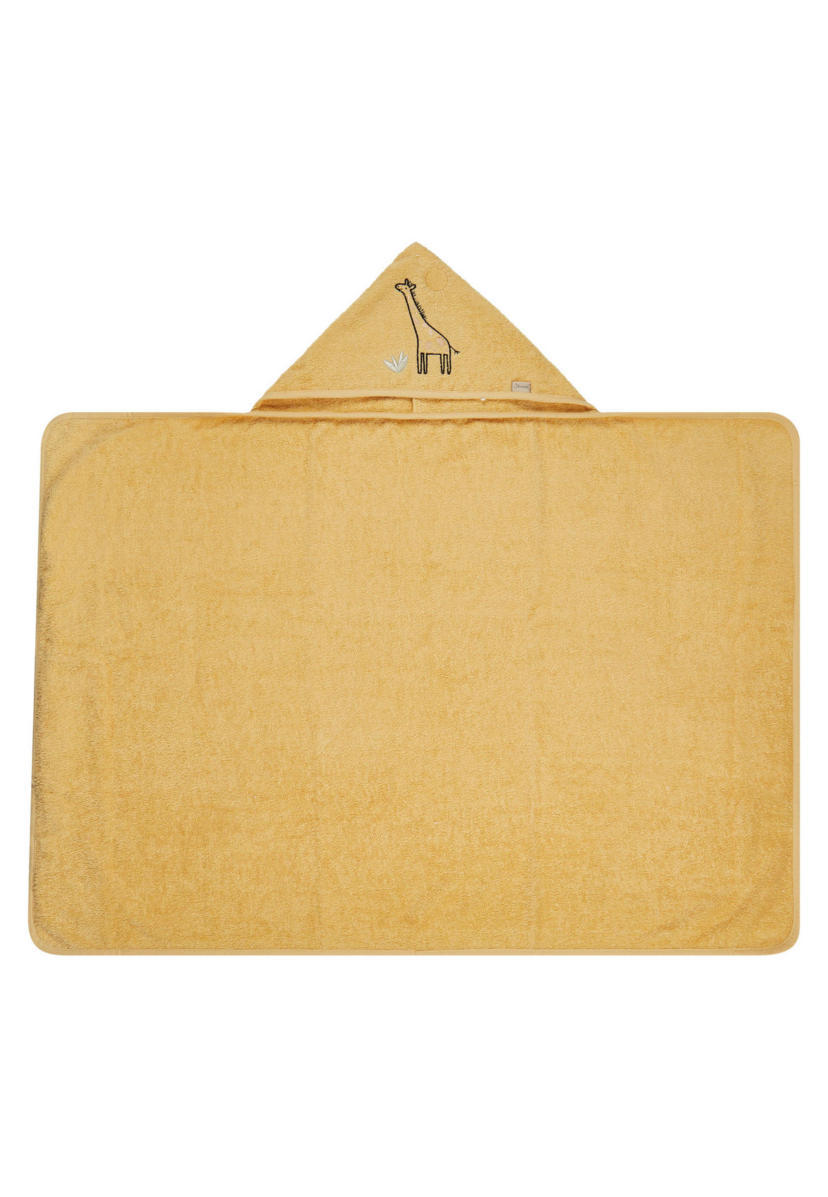 KAPUZENBADETUCH GIRAFFE KAYA  - Dunkelgelb, Basics, Textil (70/100/0,5cm) - Sterntaler