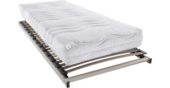 MATRATZENSET 80/200 cm - Anthrazit/Hellgrau, Basics, Holz (80/200cm) - Sleeptex