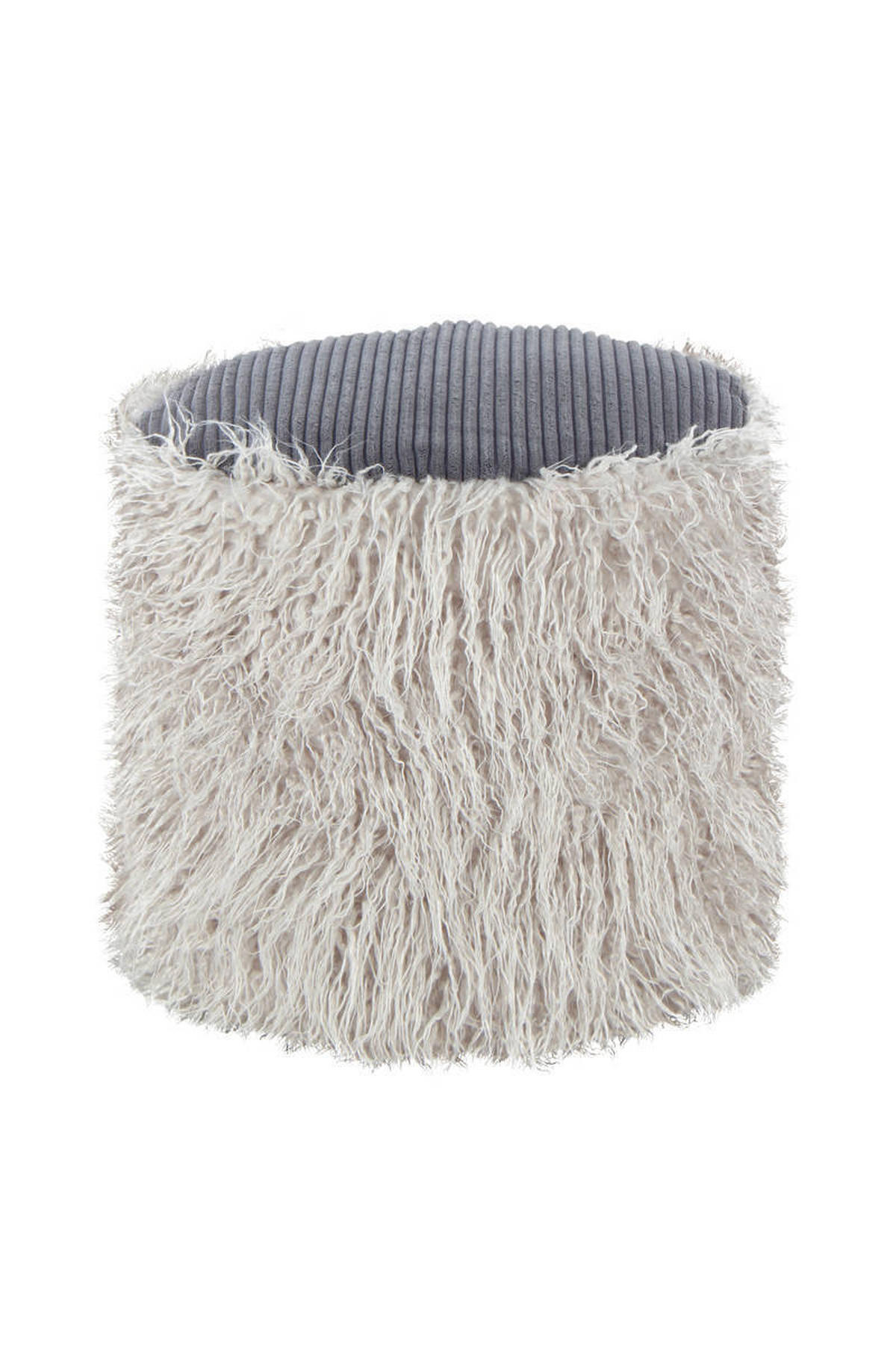 POUF in Hellgrau Kunststoff  - Hellgrau, Basics, Kunststoff (45/38/45cm) - Kayoom