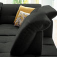 ECKSOFA in Chenille Anthrazit  310/240 cm  - Anthrazit/Schwarz, Design, Textil/Metall (310/240cm) - Xora