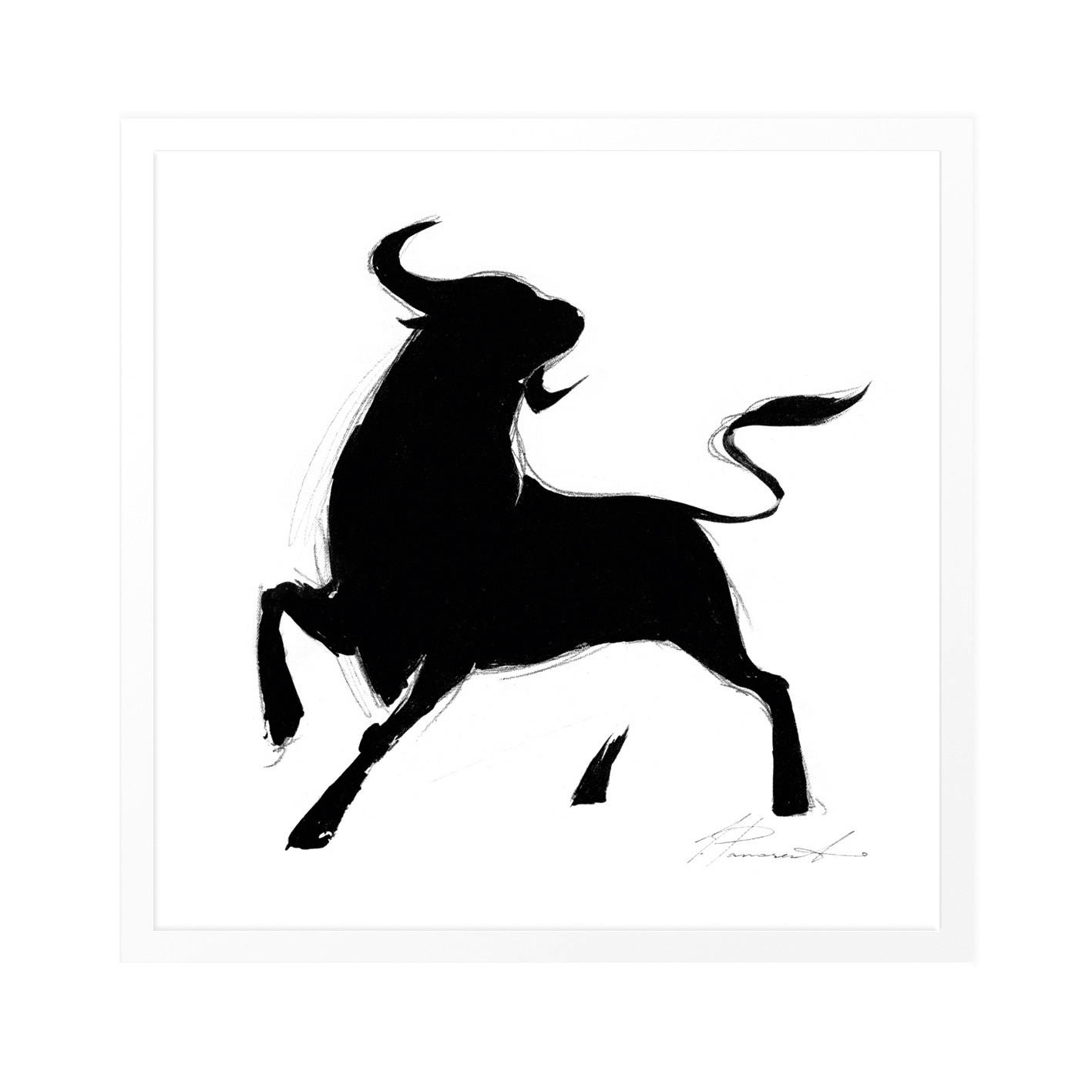 KUNSTDRUCK Tiere 50/50 cm  - Schwarz/Weiß, Basics, Papier (50/50cm) - Monee