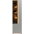 VITRINE Hellgrau  60,6/213,1/42 cm  - Anthrazit/Hellgrau, Design, Glas/Holz (60,6/213,1/42cm) - Dieter Knoll