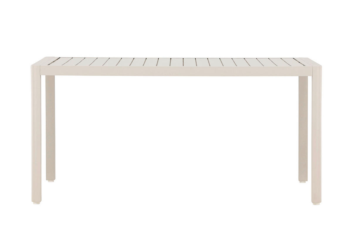 GARTENTISCH Metall Beige rechteckig  - Beige, MODERN, Metall (150/85/72cm) - Gardenson