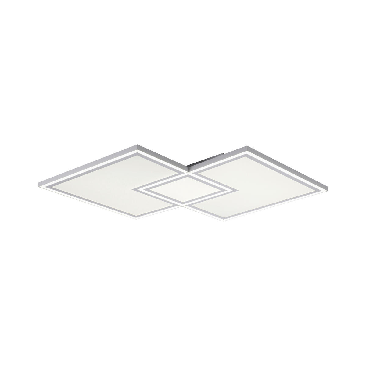 LED-DECKENLEUCHTE 51 W    67/67/5 cm  - Weiss, Trend, Kunststoff/Metall (67/67/5cm) - Novel