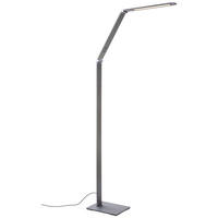 LED-STEHLEUCHTE 36/17/133 cm    - Grau, Design, Kunststoff/Metall (36/17/133cm) - Fischer & Honsel