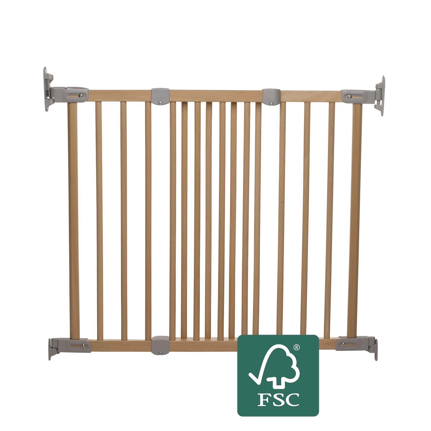 TREPPENSCHUTZGITTER 106,5/69 cm  - Buchefarben, Basics, Holz (106,5/69cm) - Baby Dan