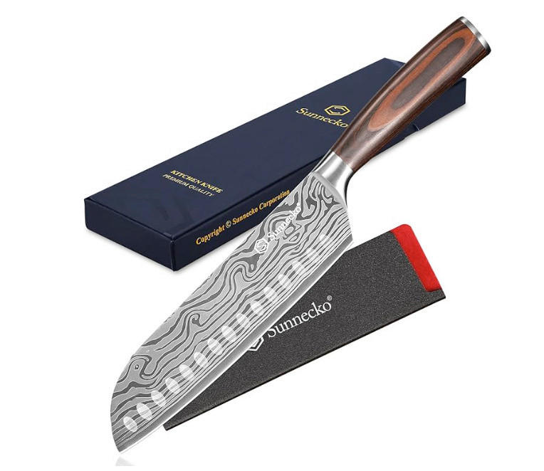 SANTOKU NOŽ  Marindo            - boje oplemenjenog čelika/crna, Basics, drvo/metal