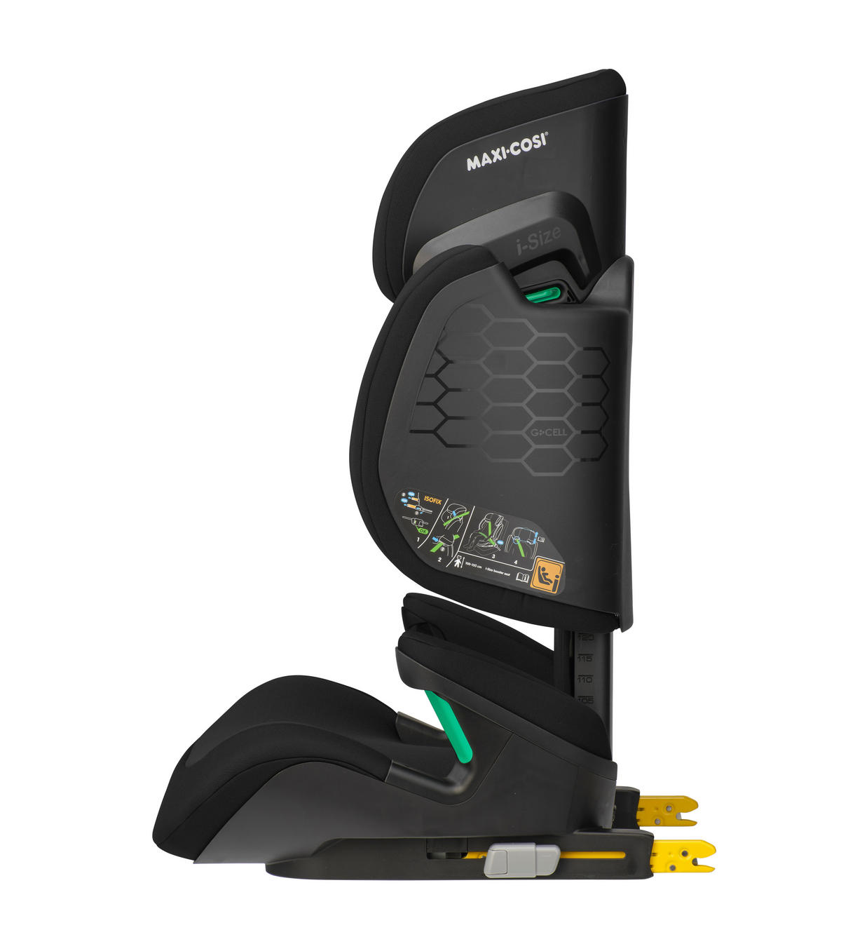 KINDERAUTOSITZ Rodifix R i-Size  - Schwarz, Basics, Kunststoff/Metall (49/60/54cm) - Maxi-Cosi