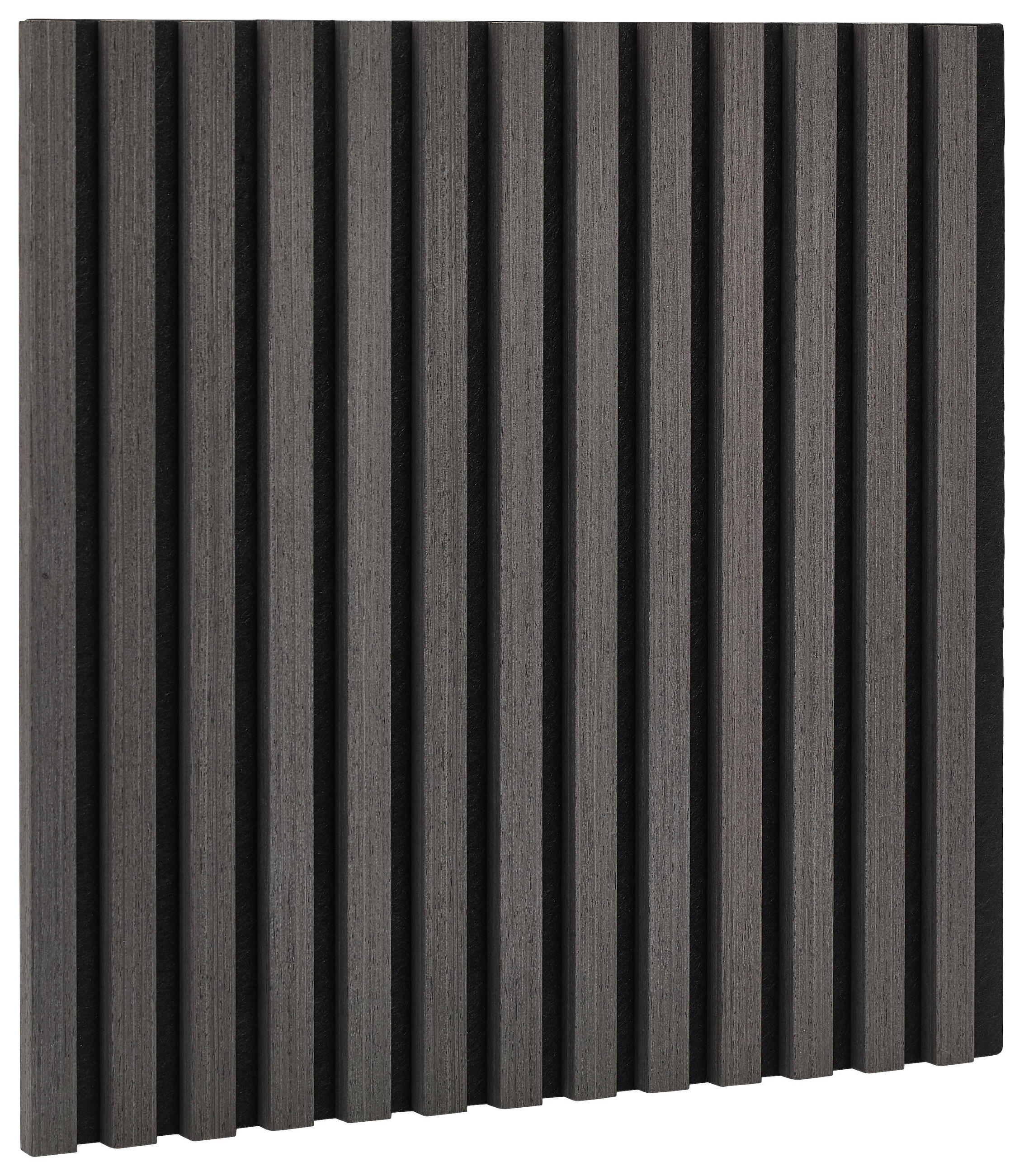 WANDPANEEL Schwarz  - Schwarz, Design, Holzwerkstoff/Kunststoff (41/41/2,1cm) - Livetastic