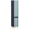 HOCHSCHRANK 30,2/170,0/33,0 cm  - Eschefarben/Dunkelblau, MODERN, Holz/Holzwerkstoff (30,2/170,0/33,0cm) - MID.YOU