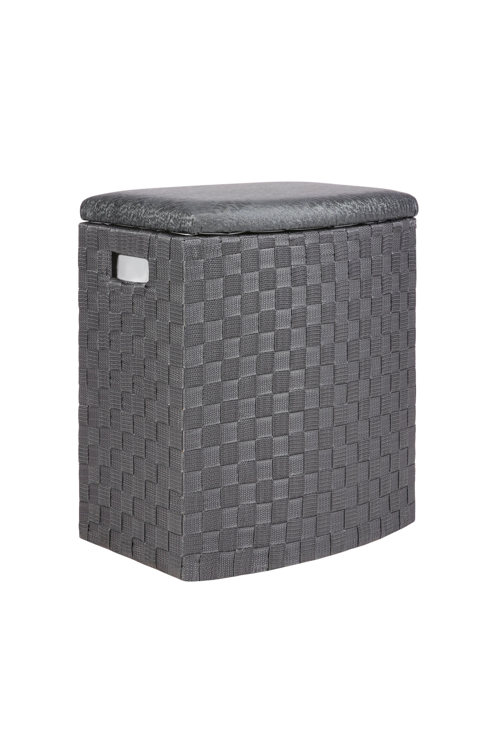 Wäschetonne mit Deckel Ghada Anthrazit, 42x28x48 cm