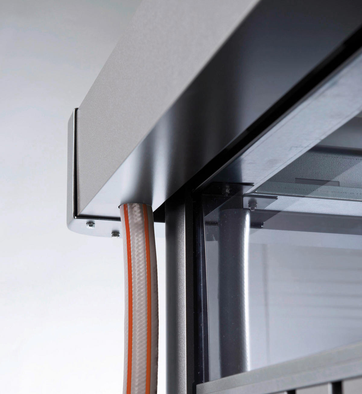 GERÄTEHAUS 275/222/155 cm  - Grau, Design, Metall (275/222/155cm) - Biohort