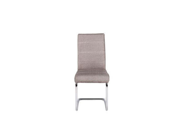 STOLICA  siva  metal, tekstil      - bijela/siva, Design, metal/tekstil (43/94,5/58cm) - Xora