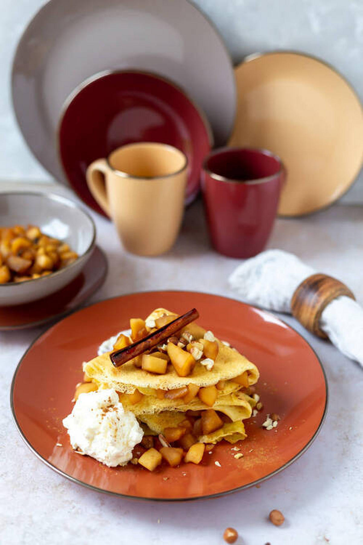 KOMBISERVICE Metallic Rim 16-teilig  - Taupe/Beige, Basics, Keramik (33/31,7/32,5cm) - Mäser