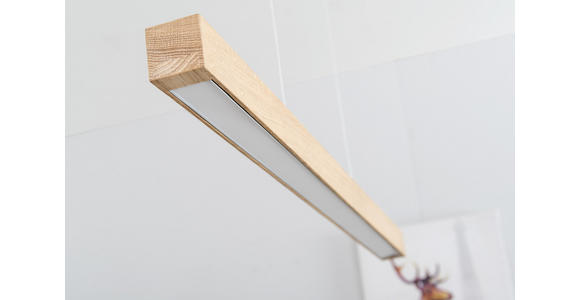 LED-HÄNGELEUCHTE 100/6/110 cm   - Eichefarben, Natur, Holz (100/6/110cm) - Dieter Knoll