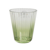 ČAŠA   - providno/zelena, Osnovno, plastika (8,5/10cm) - Ambia Home