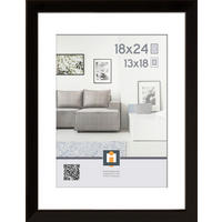 RÁM NA OBRAZY, 1 foto 18 cm x 24 cm - čierna, Basics, plast (20/26/2,5cm)