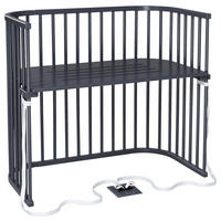 BEISTELLBETT  110/62/96,50 cm  - Grau, Basics, Holz (110/62/96,50cm) - Babybay