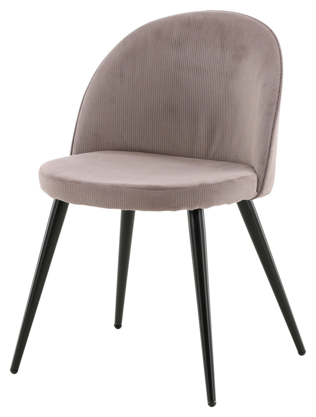 STUHL-SET 2 Stück  in Stahl Cord  - Pink/Schwarz, Design, Textil/Metall (57/76,5/50cm) - Livetastic