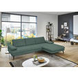 ECKSOFA in Echtleder Opal  310/180 cm  - Opal/Schwarz, Design, Leder/Metall (310/180cm) - Dieter Knoll