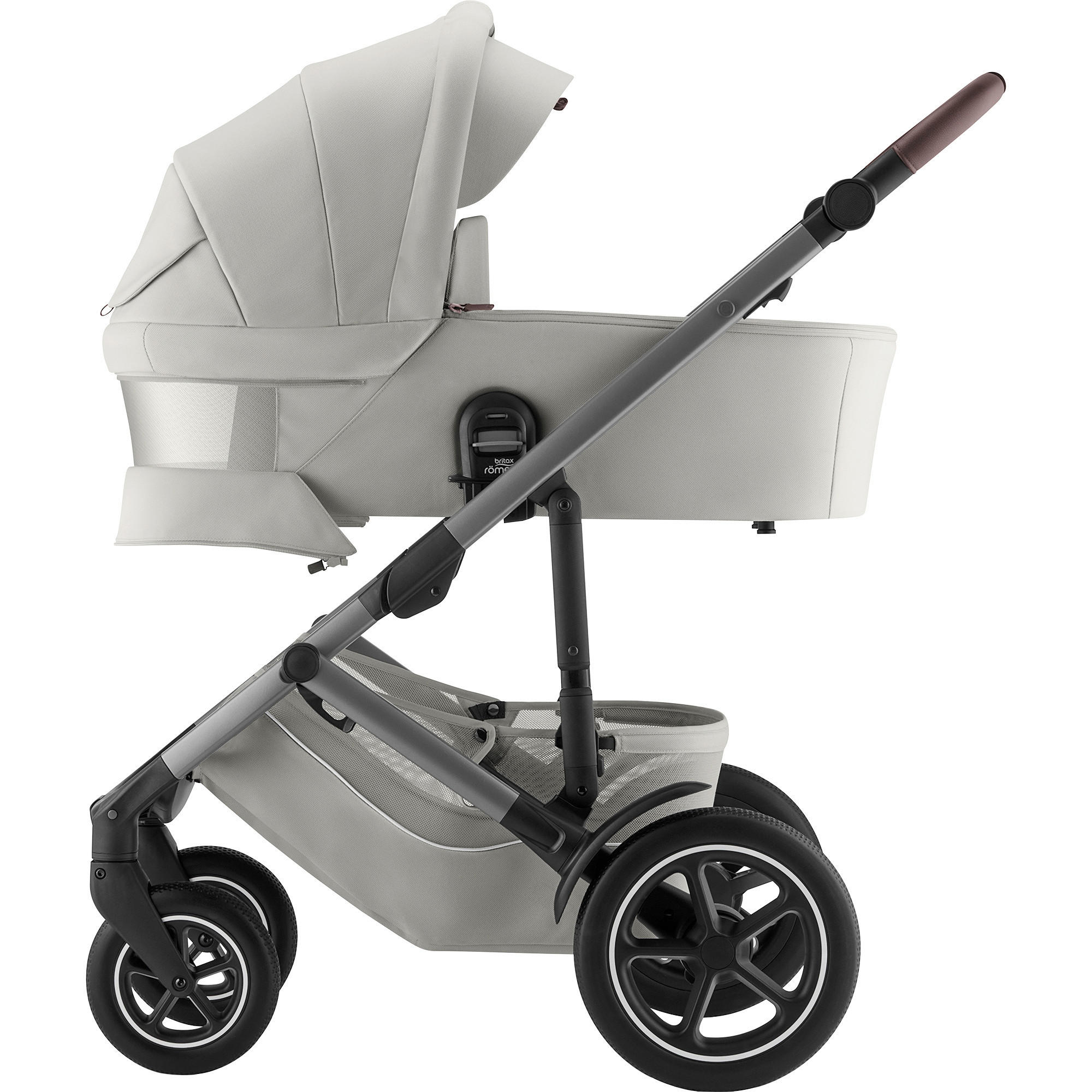 KINDERWAGENSET  Smile 5Z Set  Linen Grey  - Hellgrau/Grau, Basics, Textil/Metall (57/112/97,7cm) - Britax Römer