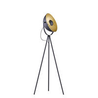 Vintage Stehleuchte 40/160 cm    - Goldfarben/Schwarz, Basics, Metall (40/160cm) - Marama