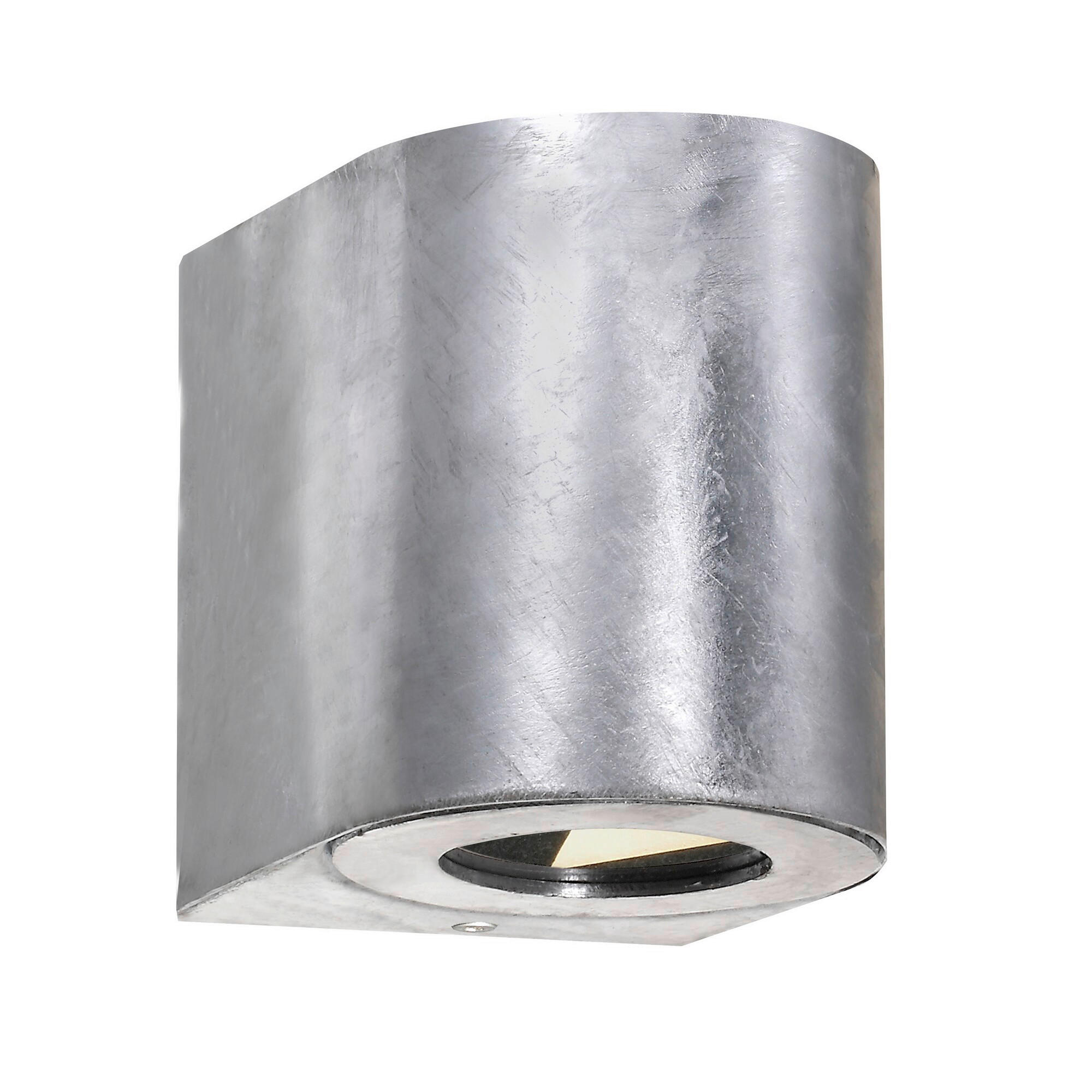 WANDLEUCHTE Canto 10.6/10/8.7 cm  - Zinkfarben, Design, Metall (10.6/10/8.7cm) - Nordlux
