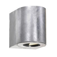 WANDLEUCHTE Canto 10.6/10/8.7 cm  - Zinkfarben, Design, Metall (10.6/10/8.7cm) - Nordlux