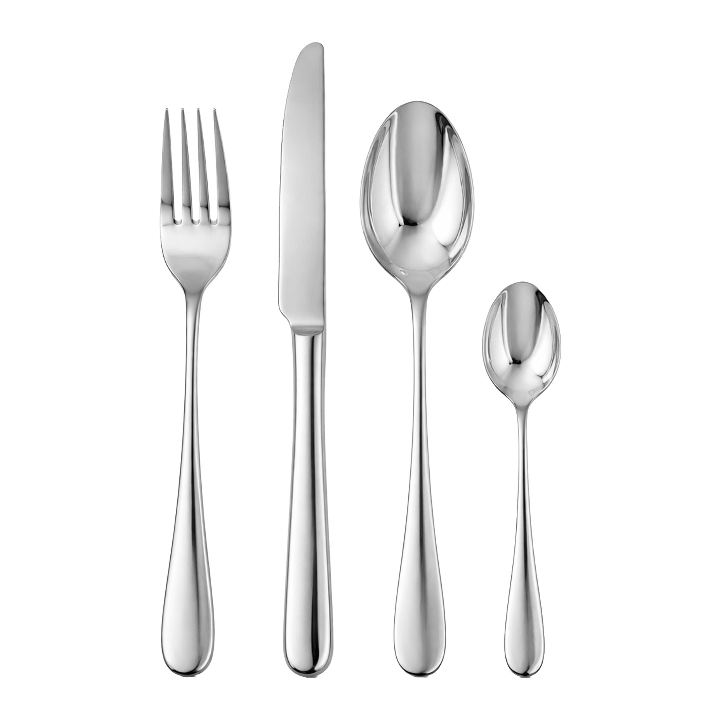 BESTECKSET Michelino 24-teilig Edelstahl  - Silberfarben, Basics, Metall (7/29/21cm)