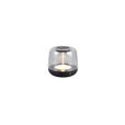 AKKU-TISCHLEUCHTE 12,2/11,2 cm  - Transparent/Schwarz, LIFESTYLE, Kunststoff (12,2/11,2cm) - Novel