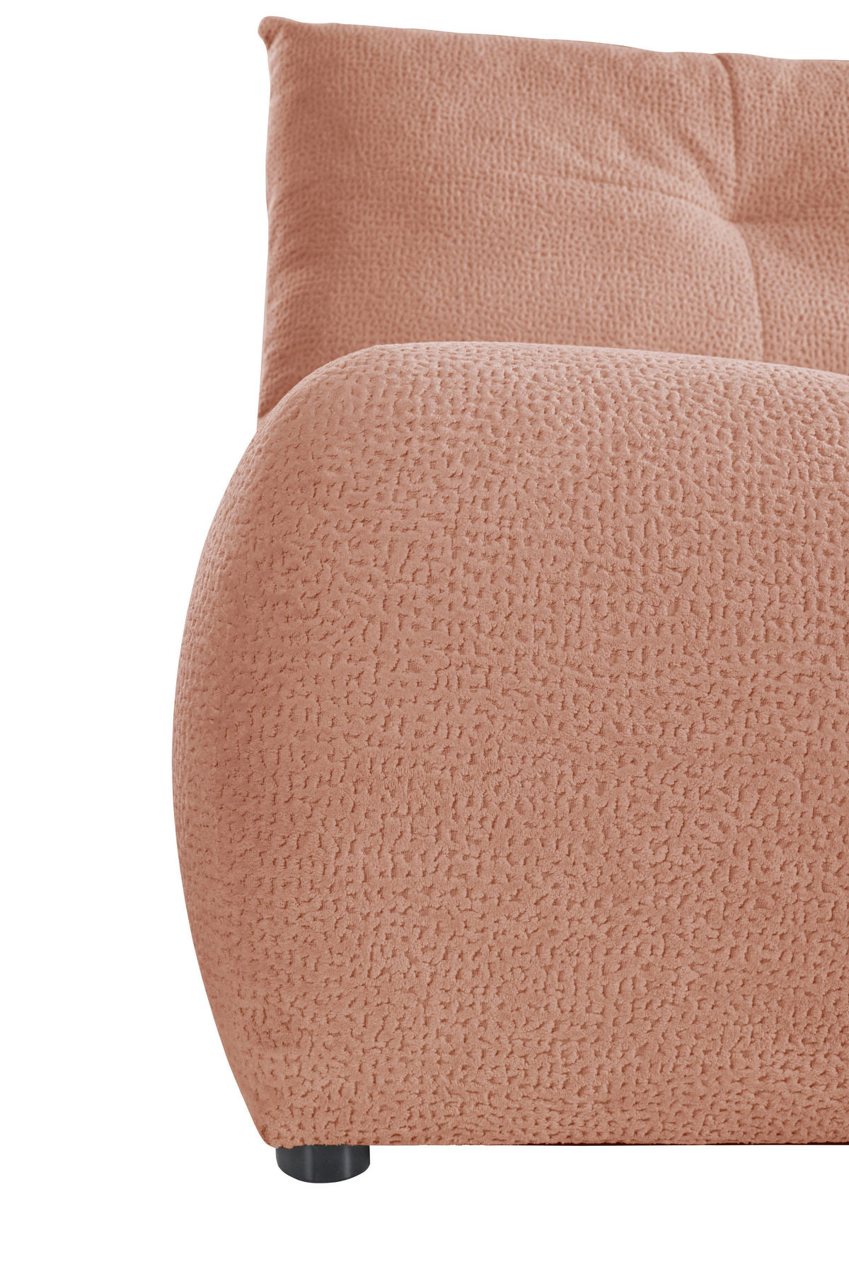 SCHLAFSOFA  mit Bettkasten erhältlich, Bettfunktion erhältlich Struktur Rosa  - Creme/Schwarz, Design, Holz/Textil (209/100/103cm) - MID.YOU