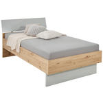 BETT 120/200 cm  in Grau, Eichefarben  - Eichefarben/Grau, MODERN, Holzwerkstoff (120/200cm) - Xora