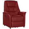 RECLINERFÅTÖLJ i röd  - röd, Klassisk, läder (88/114/88cm) - Livetastic