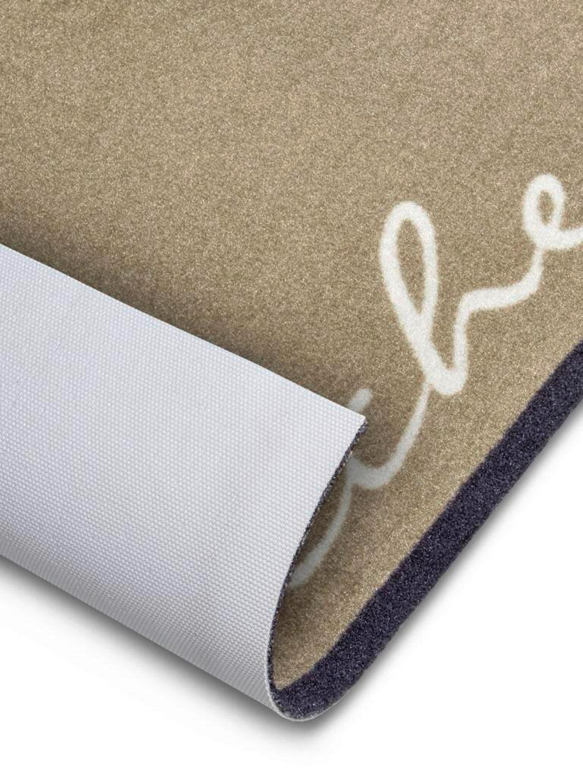 Ästhetisch: Küchenläufer (rech 50/150 cm Cook & Clean Hellbraun, Weiß  - Hellbraun/Weiß, Design, Kunststoff/Textil (50/150cm) - Hanse Home