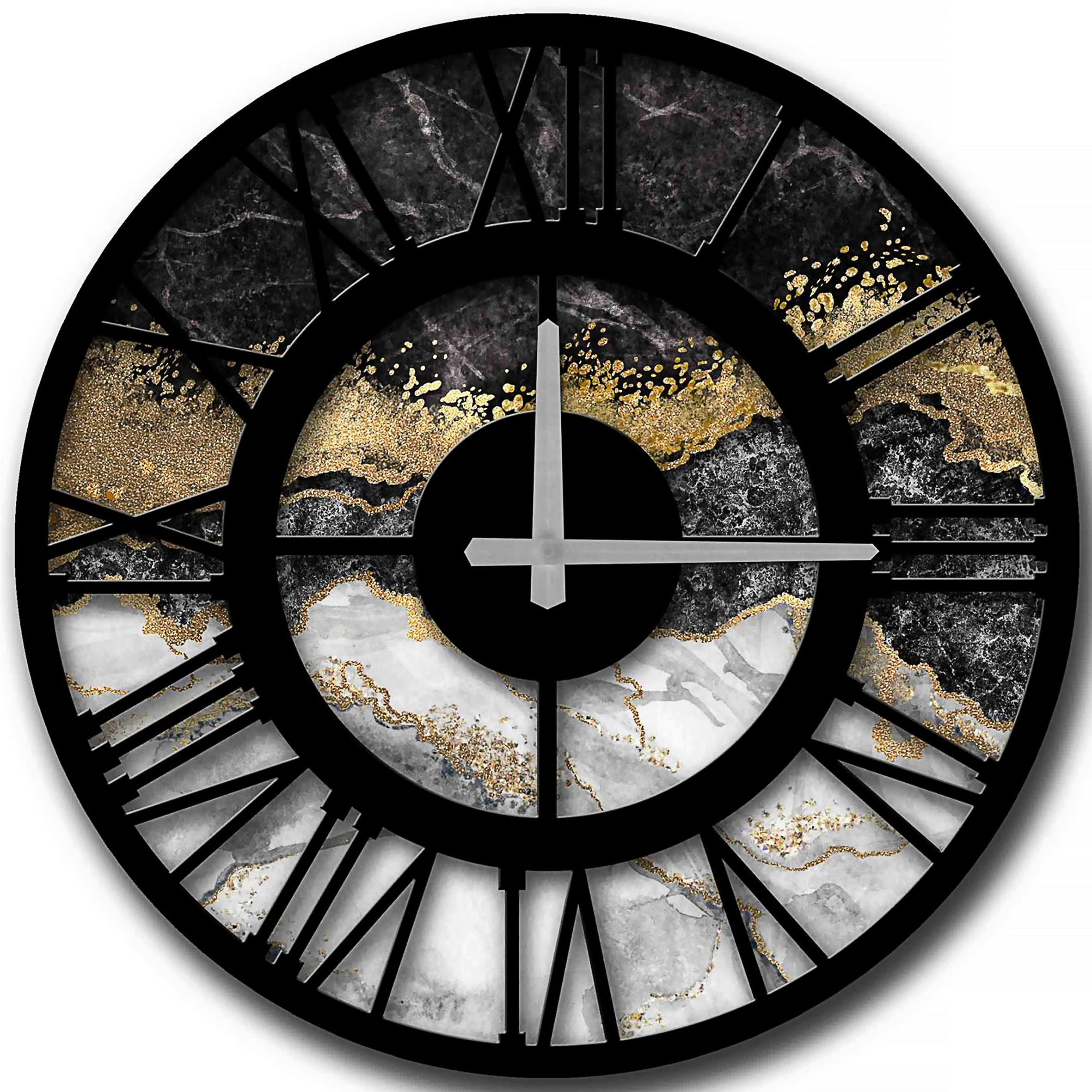 WANDUHR Multicolor 50/50/4 cm  - Multicolor, LIFESTYLE, Holzwerkstoff (50/50/4cm)
