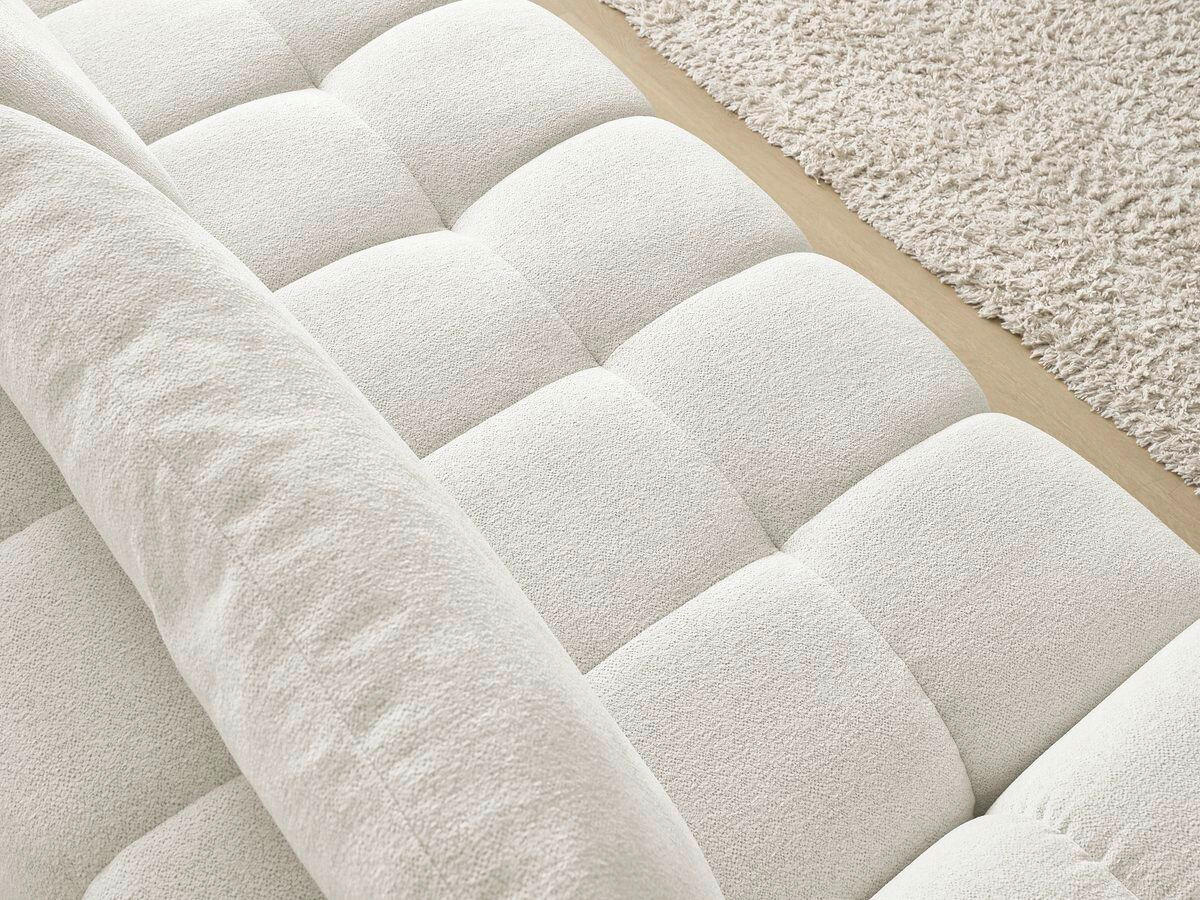 3-SITZER-SOFA EVEREST Flachgewebe Weiß  - Schwarz/Weiß, MODERN, Kunststoff/Textil (278/90/115cm)