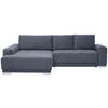ECKSOFA  in Samt Grau  195/293 cm  - Silberfarben/Grau, Design, Holz/Textil (195/293cm) - Cantus