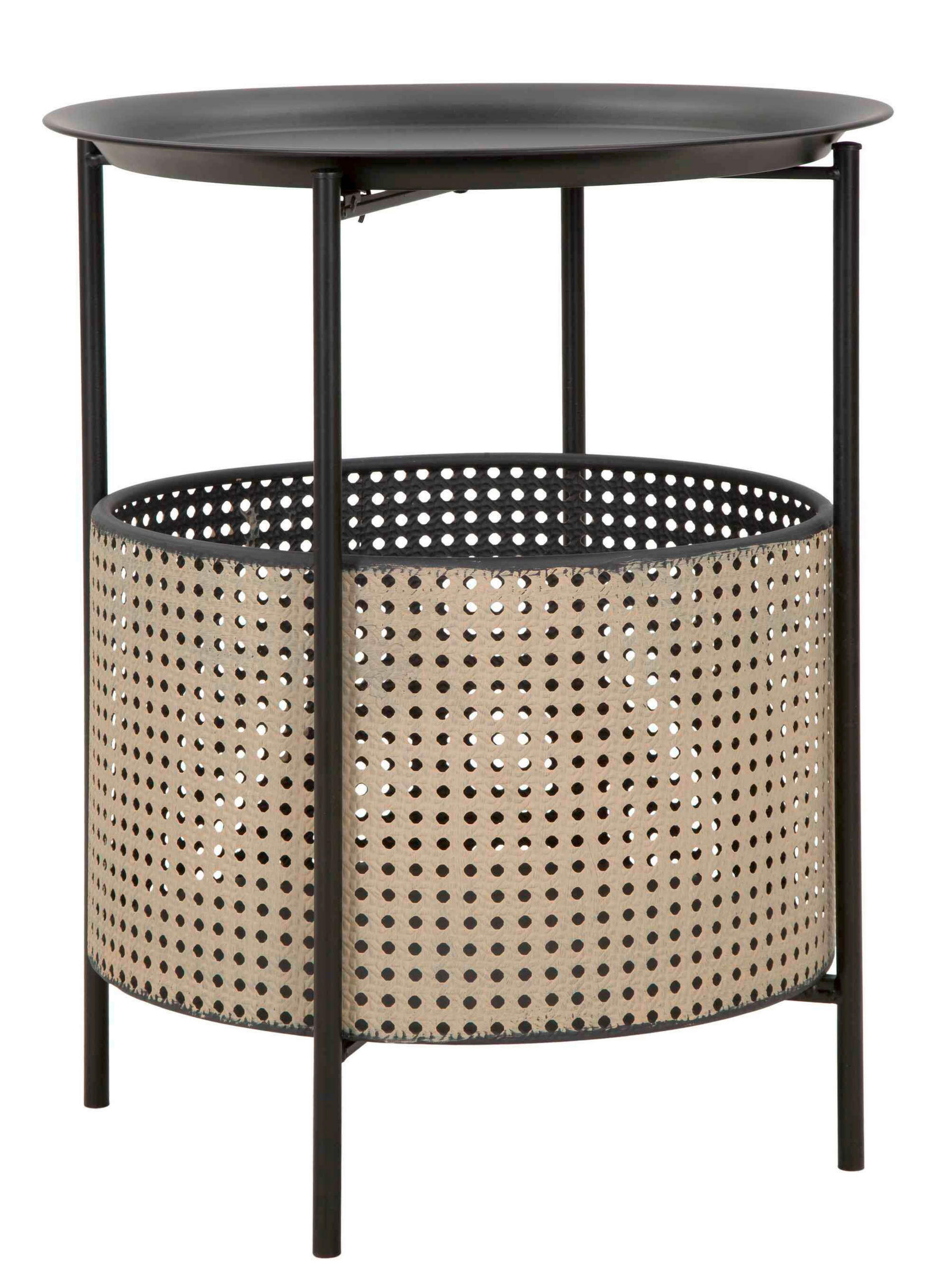 COUCHTISCH - Goldfarben/Schwarz, Basics, Metall (40/50/40cm)