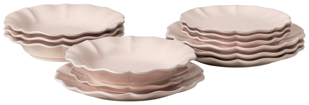 KOMBISERVICE Altrosa ROSA 12-teilig 4 Personen  - Altrosa, Basics, Keramik - Costa Nova
