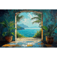 LEINWANDBILD Architektur 80/120 cm  - Multicolor, Basics, Holz/Papier (80/120cm)
